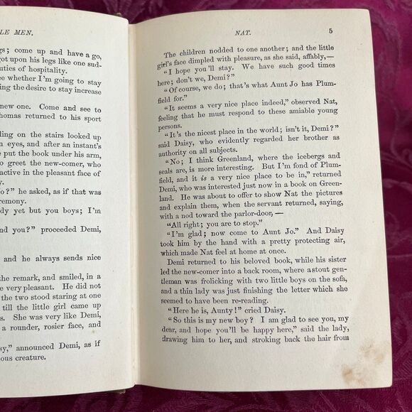 1904 Antique Book: Little Men (Illustrated) by Louisa M. Alcott. Lovely Book! - Picture 5 of 10